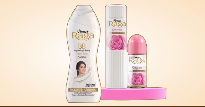 Pioneer Raga cosmetics and talcum powder